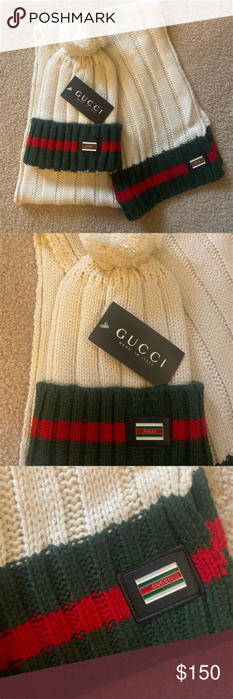 gucci winter hats and scarves.